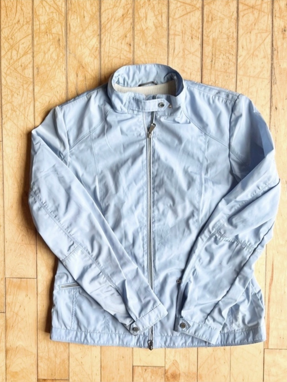 Geox Blue Breathable Mesh‑Lined Spring Fall Jacket Coat Windbreaker Size 14